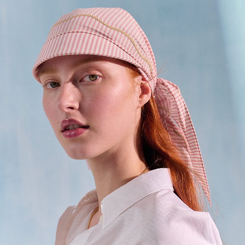 Ancre Marine triangle scarf - Pink | Hermès Mainland China